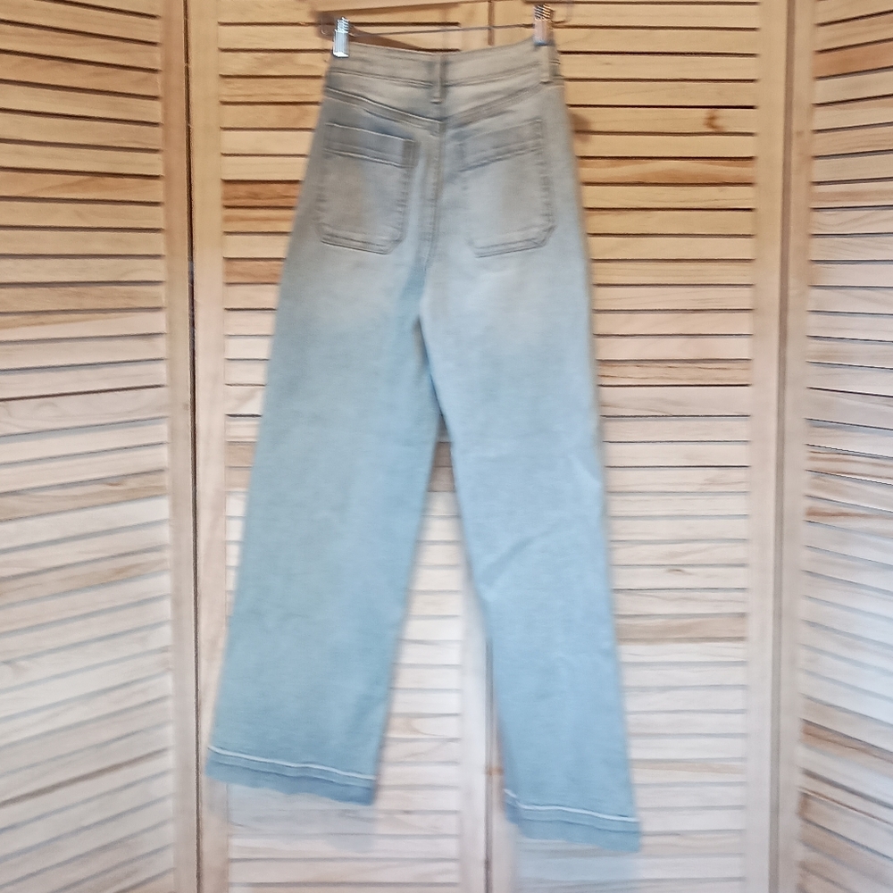 Blue Boot Cut Jeans High-Waisted Classic